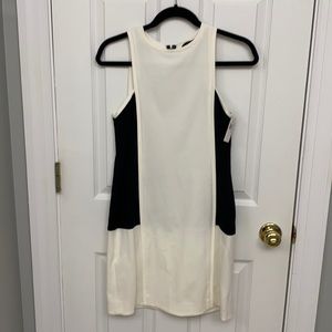 Cream and black Tibi dress